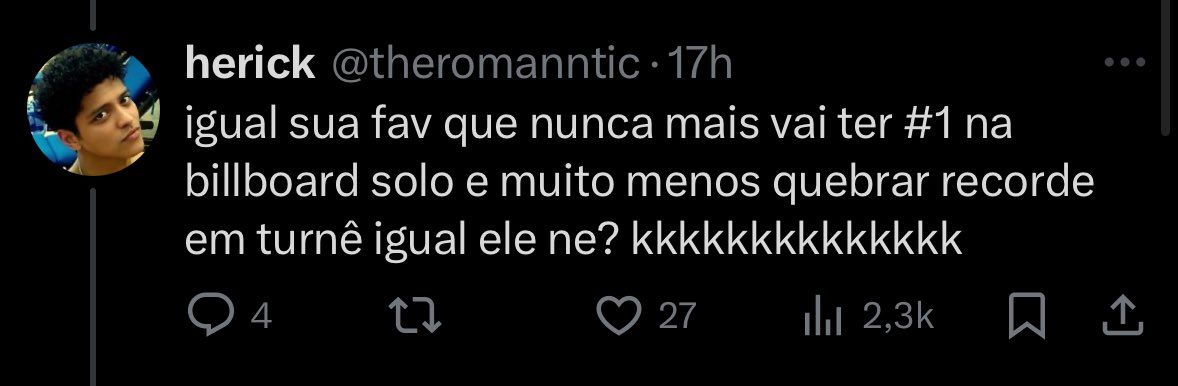 só nao ligam pra numeros pq nao conseguem bater de frente com os numeros exorbitantes da taylor, quando é  com outra artista eh assim: