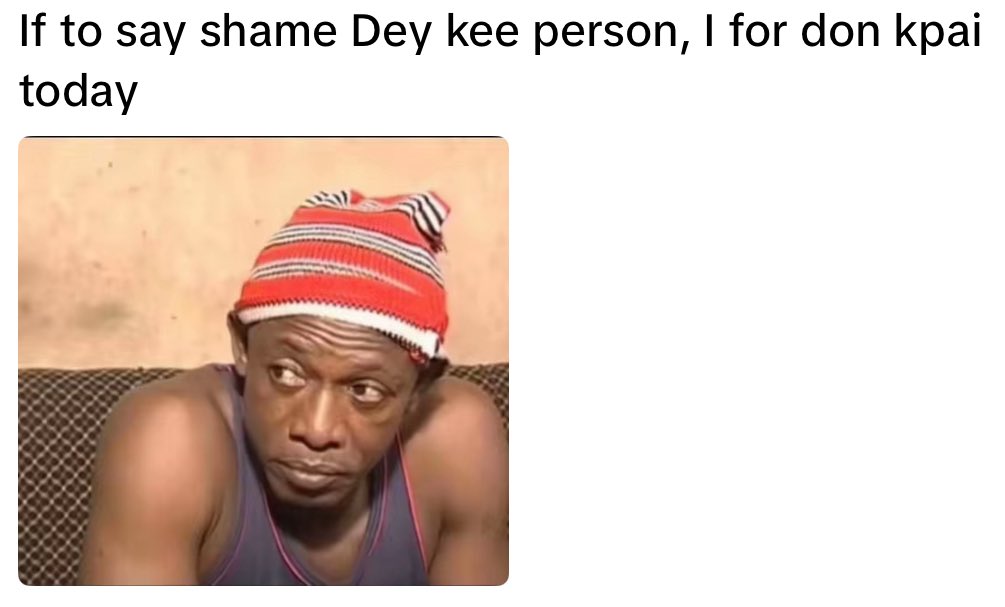 iShow matter no be small 😂🫵