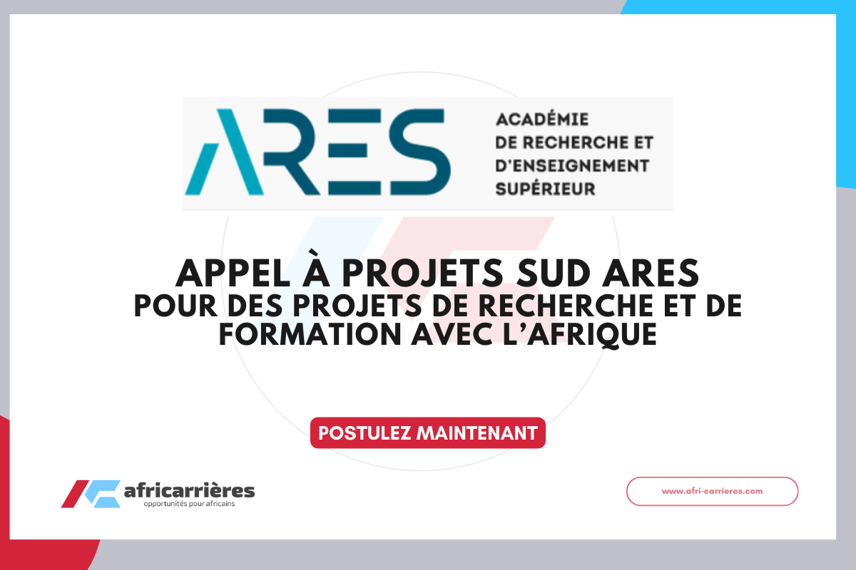 Appel à projets Sud 2027 – ARES : Jusqu’à 500 000 € pour des projets de recherche et de formation avec l’Afrique - wp.me/pcZSwe-3cl?utm… - L’Académie de recherche et d’enseignement