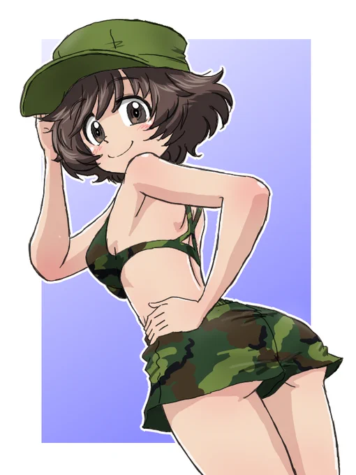 #無言で帽子をかぶったイラストを貼る見た人も貼る