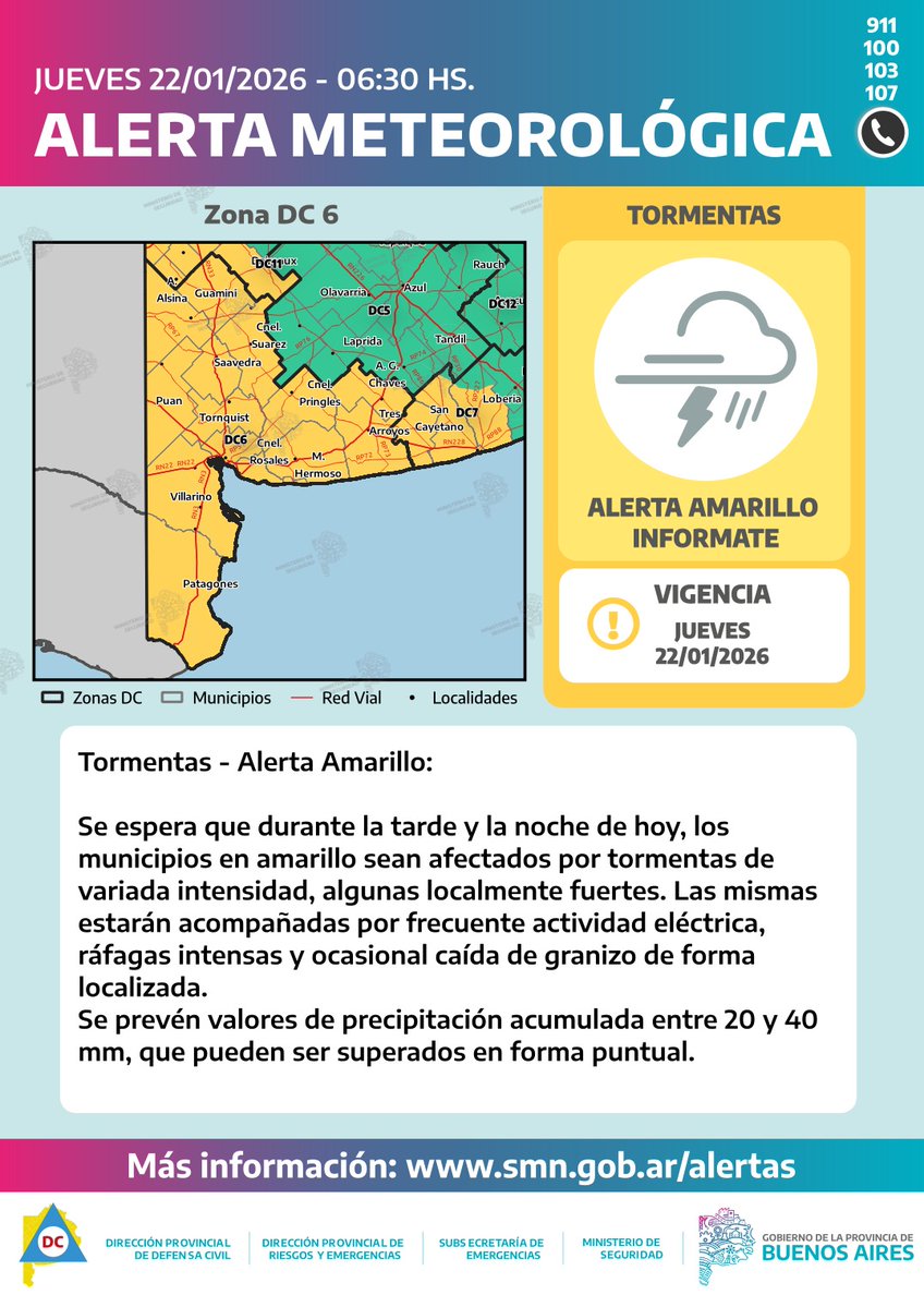 Alerta meteorológica en Bahía Blanca- recomendaciones y suspensión de colonias de verano 

Durante la jornada de este jueves, se esperan lluvias y tormentas en la zona con elevadas temperaturas máximas por la tarde.  La mayor intensidad de los fenómenos se espera más para la