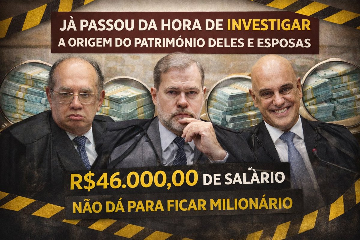 edutagli's tweet image. 🚨 TRÊS CASOS. TRÊS NOMES. UMA PERGUNTA QUE NÃO QUER CALAR. 🚨

💼 Caso Master – patrimônio milionário ligado à esposa de ministro.
🏝️ Resort Tayaya – milhões envolvendo fundo ligado à família de ministro.
🏛️ IDP – instituto privado com contratos milionários e influência no…