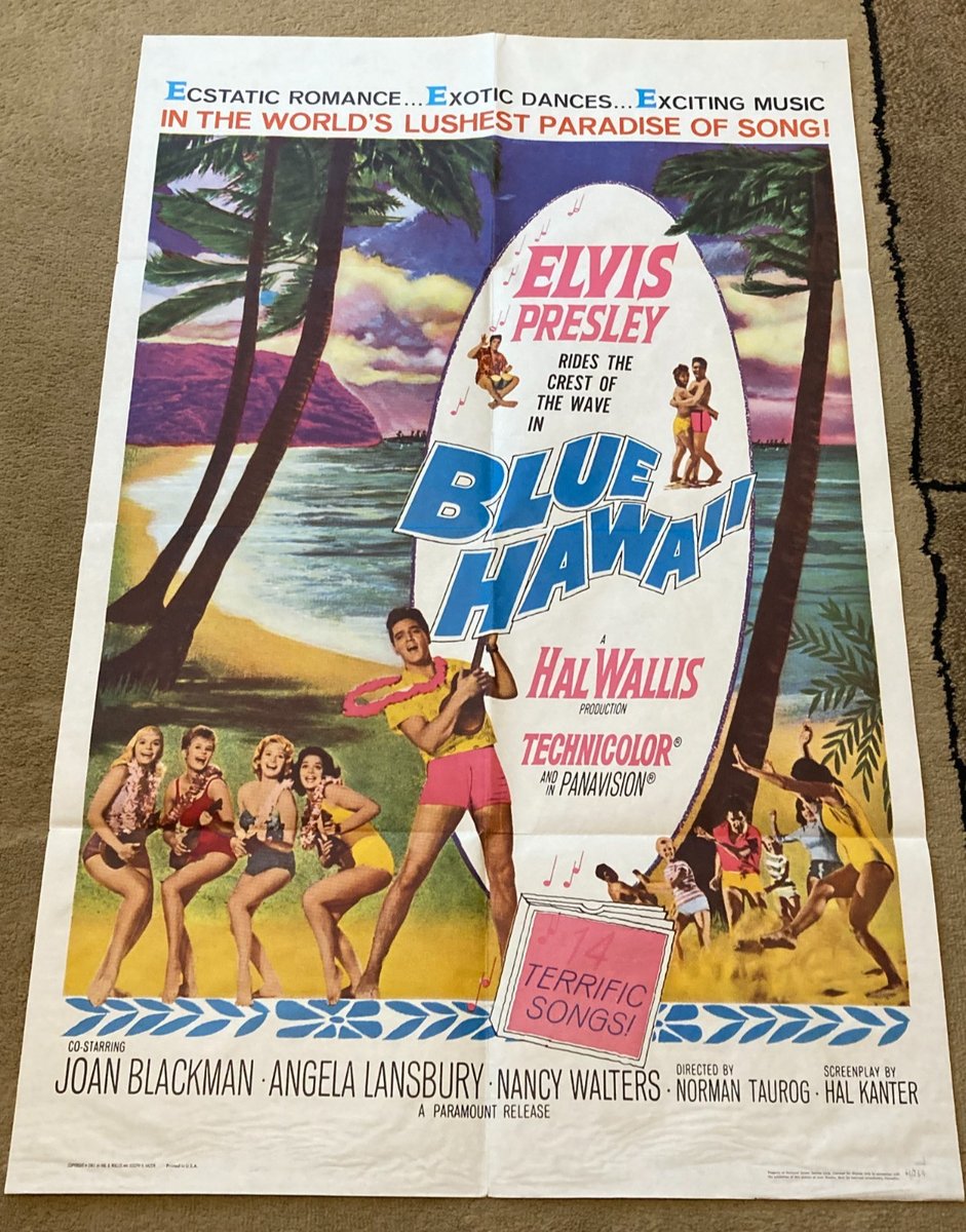 FilmPosterPosts's tweet image. BLUE HAWAII Original 1961 One Sheet Movie Poster 27x41 - Bright Colors - ELVIS

ebay.com/itm/2060059464…

#ad #MoviePoster #FilmPoster #Posters