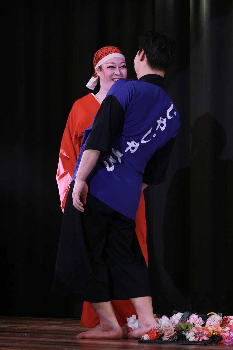 🦁夜は蛇々丸がおしゅん、まっちゃん狂四郎で
🐍いいよ
🦁1回やってみてよ(お前、名は？おしゅんですのとこ)
🎍でっけぇ！俺ちょっと背伸びしてるのに！！