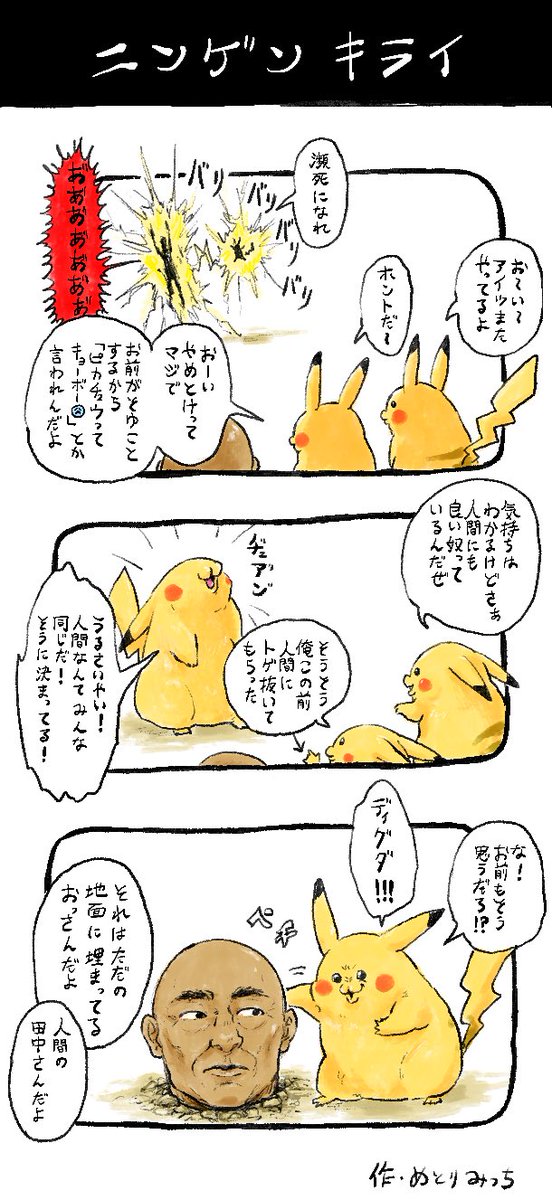 人間嫌いピカチュウ