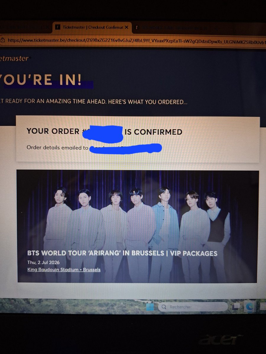 mandydth's tweet image. Bonjour soundcheck 💜💜💜