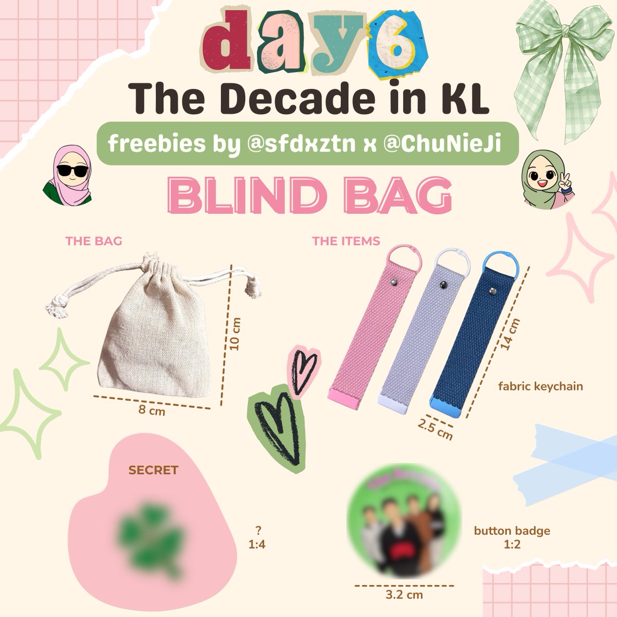 Hi Hello My Day 🍀

Freebies - Blind Bag Edition

Time &amp; Place: TBA
Limited quantities available, one per person

Just RT &amp; like this tweet

See you soon! ✨