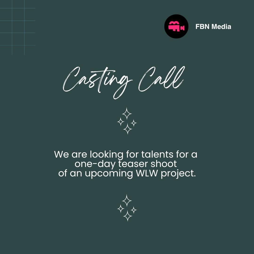 TomboyFilmClub's tweet photo. ‼️CASTING CALL ‼️

Our friends at FBN Media are looking for talents for a teaser shoot of a WLW project!

They are casting for DANI and CHLOE; see the photos for details!

* Queer actresses are preferred

Send your applications to 📧fbnmediaprod@gmail.com

GOOD LUCK MGA BADENG! https://t.co/1z9BDUs93U