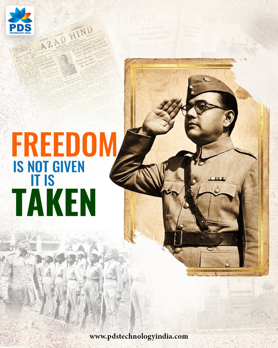 pdsti's tweet photo. PDS Technology India honors the great patriot, 𝗡𝗲𝘁𝗮𝗷𝗶 𝗦𝘂𝗯𝗵𝗮𝘀𝗵 𝗖𝗵𝗮𝗻𝗱𝗿𝗮 𝗕𝗼𝘀𝗲 on 𝗵𝗶𝘀 𝗯𝗶𝗿𝘁𝗵 𝗮𝗻𝗻𝗶𝘃𝗲𝗿𝘀𝗮𝗿𝘆. His courage, determination and dedication to the nation continue to inspire students to embrace responsibility.🌼🙏🏻 🇮🇳🫡

#JaiHind https://t.co/1crMjdmuKA