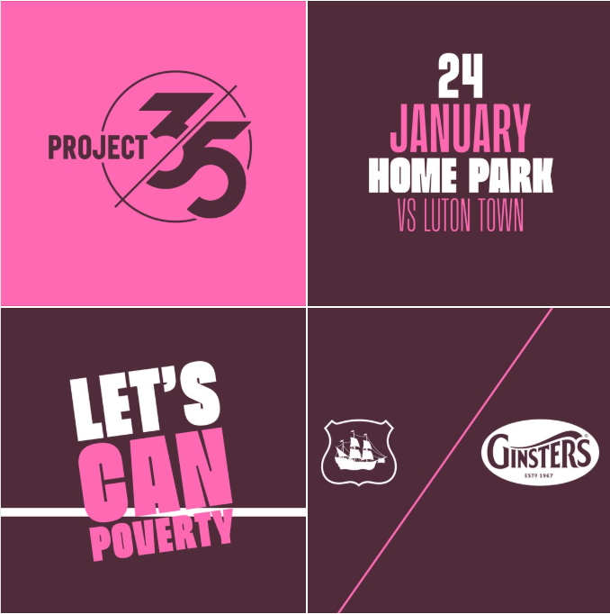LukePollard's tweet photo. Huge game at Home Park tomorrow as Argyle take on Luton, and itβs a #Project35 takeover! π
π Where: Pink gazebo @ the Babcock Devonport End π₯« What: In-date food & hygiene products π° Donate online: https://t.co/YY8AnN74BR
Letβs show what the Green Army can do! #pafc https://t.co/SP1hDZ9rqS