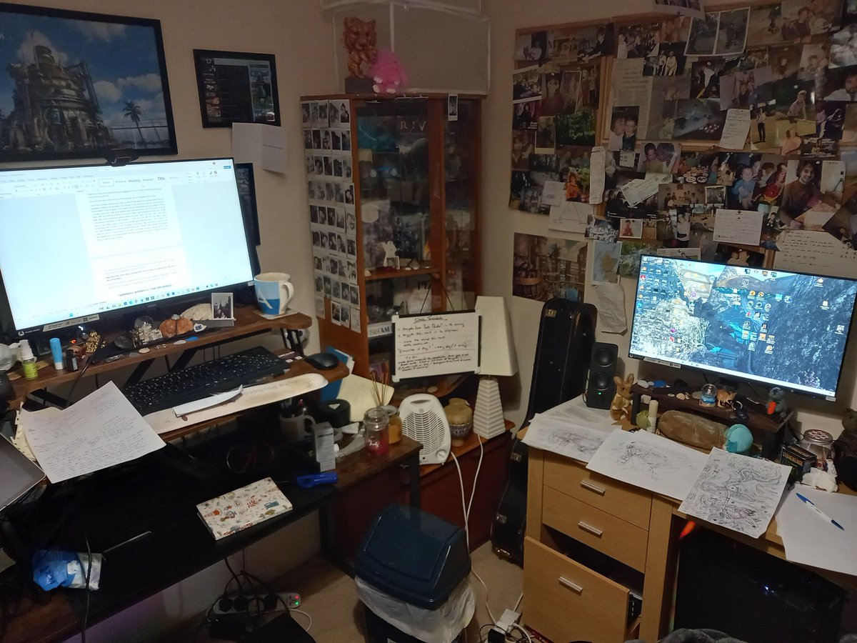 NeyyahGame's tweet photo. Where the magic happens here at Defy Reality Entertainment! Some great new ideas bubbling away in the game dev cauldron. Excited for the year ahead! My first game Neyyah is available on Steam: https://t.co/lml5wHFTvQ 
#gamedev #gaming #neyyah #showcasethursday #indiegame #artist https://t.co/muCkYh44xo