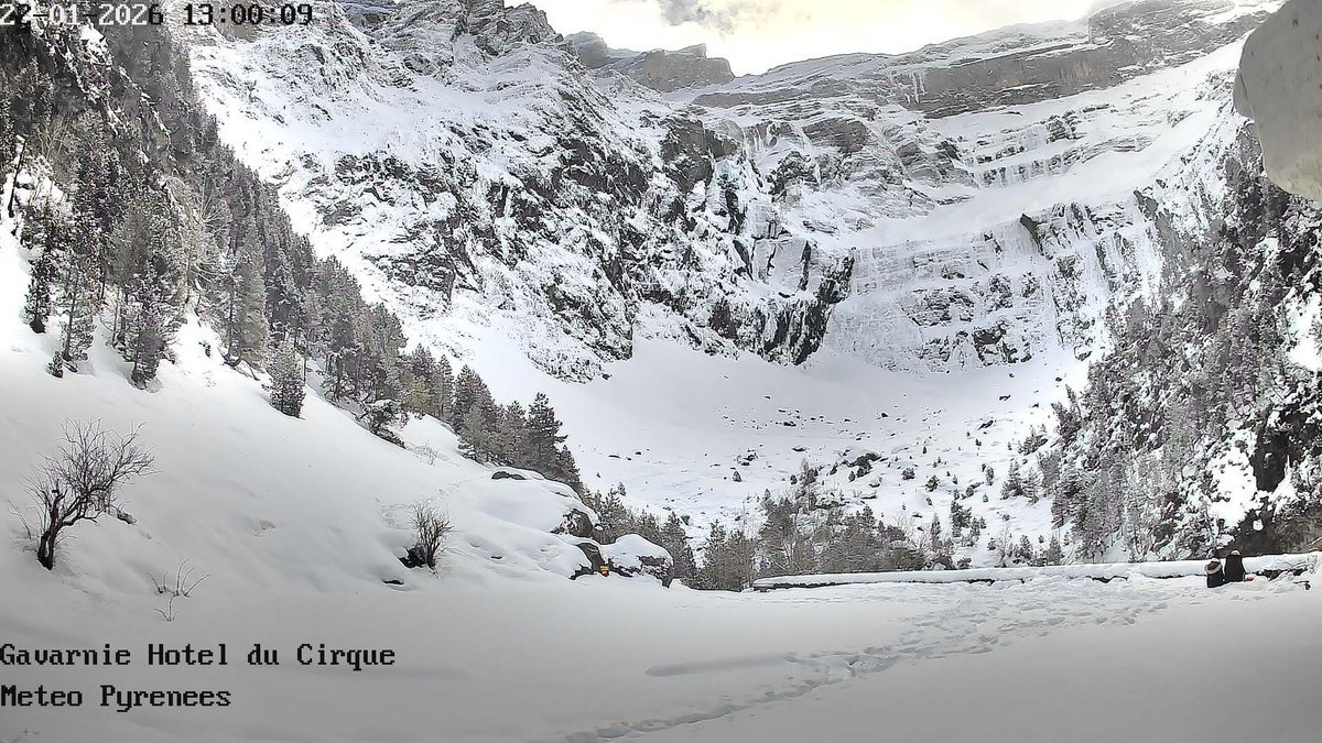 Meteo_Pyrenees's tweet image. Gavarnie ❄️❄️