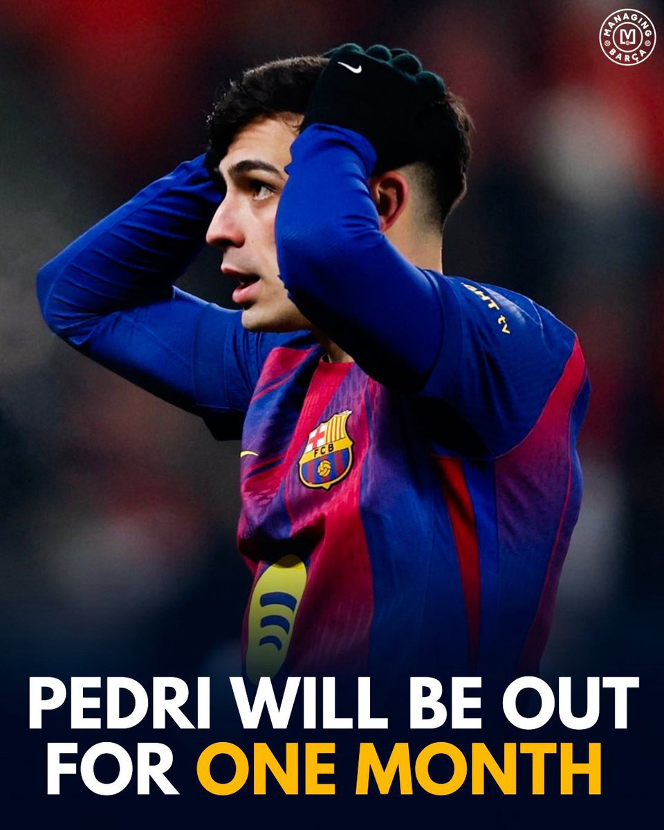 Taking a short break, but the comeback will be stronger💪 Get well soon Pedri☹️