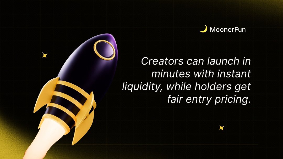 ChristianC44937's tweet image. Gm from $MOONER community Legend @Shilllin 

A good day to check out @moonerfun is building. It’s a next-gen Solana launchpad built around a fair bonding curve.

$MOONER aligns creators and holders by letting trading fees flow back into buybacks and burns once tokens migrate