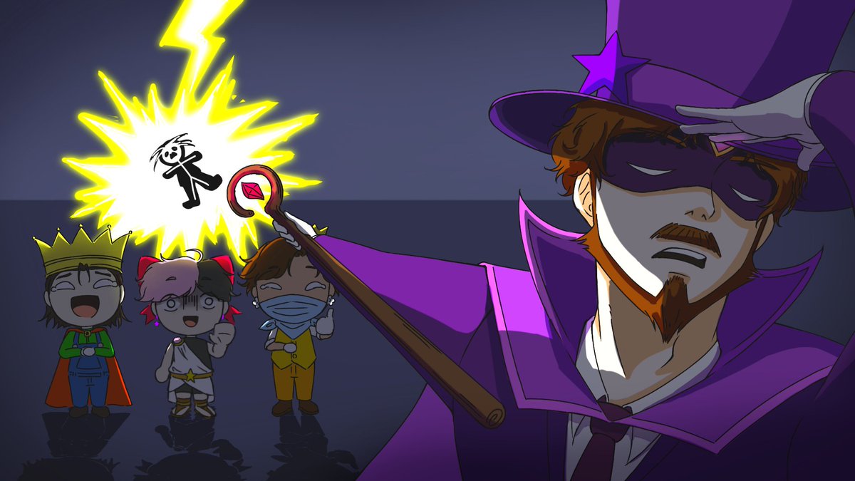 chocomello_0303's tweet image. I got lazy when drawing Vernias... (；一_一)

#partycrashers #partycrashersfanart