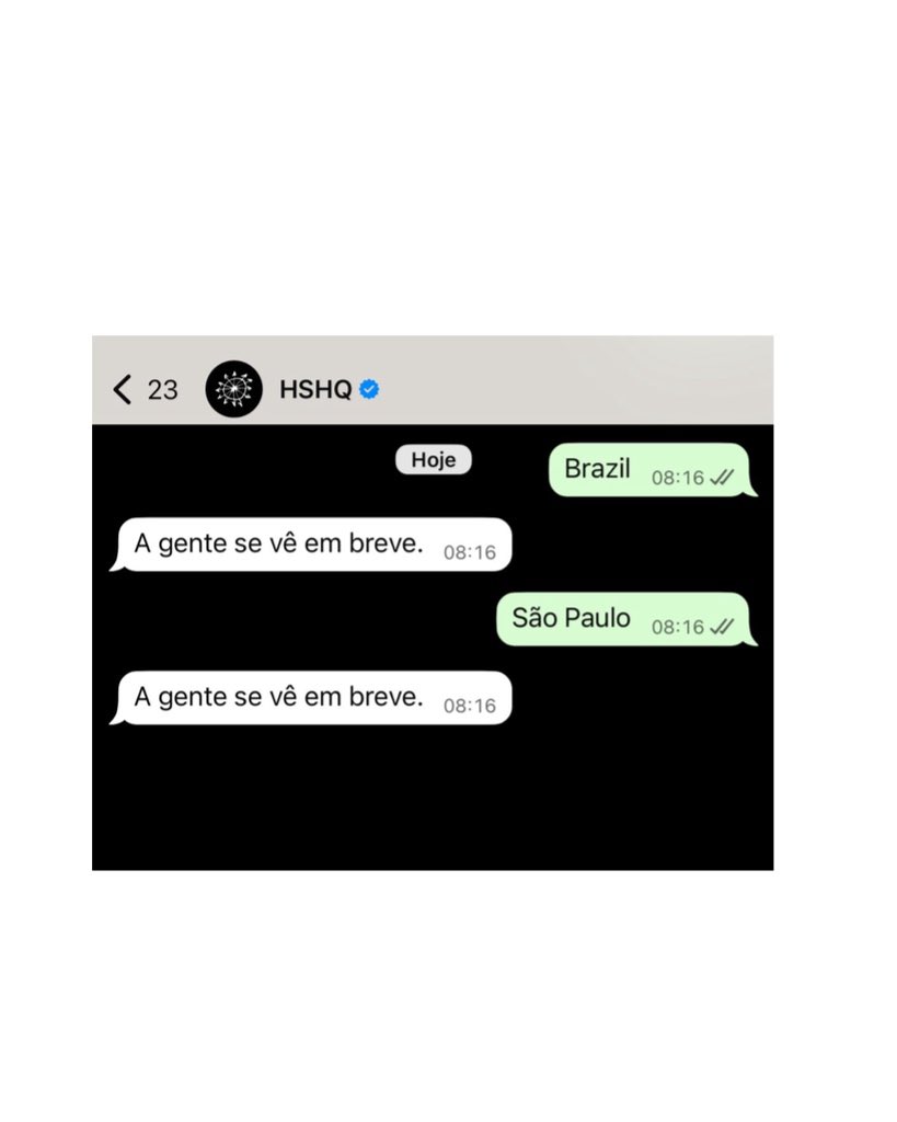 igorogh's tweet image. MDS A QQLQR MOMENTO! Ao enviar uma mensagem com a palavra “São Paulo” ou “Brazil” para o WhatsApp de comunicação oficial do Harry Styles (@HSHQ), a resposta automática é: “A gente se vê em breve.” 🇧🇷🇧🇷