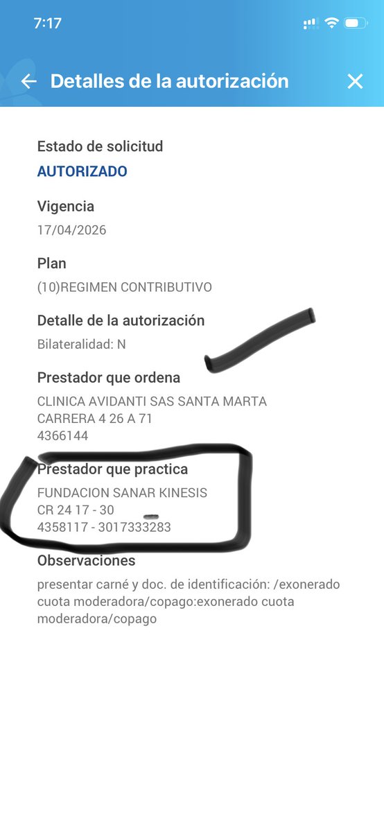 Daironsang's tweet photo. @Supersalud  por favor su ayuda @descubretusalud me autorizó una cita de control con medicina del dolor cuidado paliativo que debía ser para clinica Avidanti pero me envía a otro prestador diferente que no tiene ese médico, y nadie responde, anexo imágenes https://t.co/3DmA25hySp