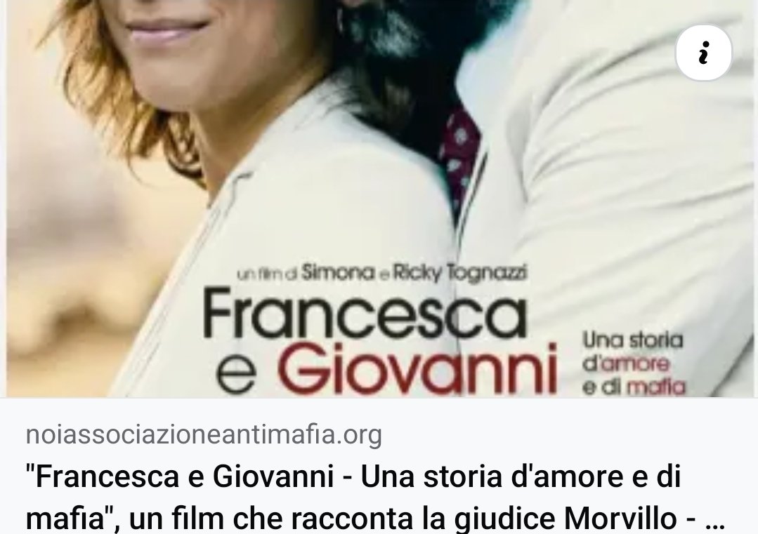 🔴 SUL NUMERO DI GENNAIO DEL MENSILE #NOI ANTIMAFIA 🔴 

🎬 "Francesca e Giovanni - Una storia d'amore e di mafia" è un film ispirato alla vita dei magistrati Francesca Morvillo e Giovanni Falcone  

👉🏻Per leggere l’articolo completo:

noiassociazioneantimafia.org/francesca-e-gi…

#NoiAntimafia