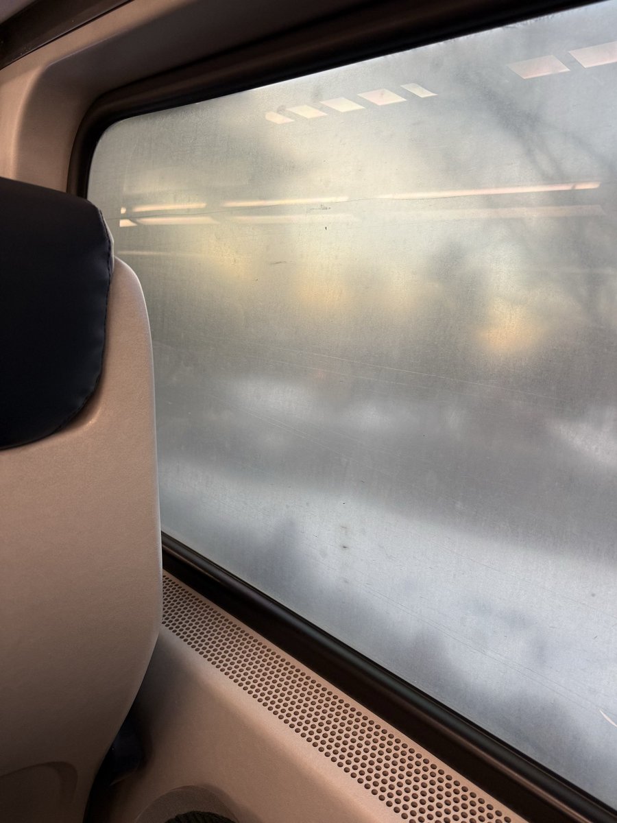 99% of the <a href="/NJTRANSIT/">NJ TRANSIT</a> trips I take have dirty windows like this…many issues with NJT, but this seems like an easy fix…What’s the plan? Who’s accountable with fixing? 

<a href="/MikieSherrill/">Mikie Sherrill</a> <a href="/GovSherrillNJ/">Governor Mikie Sherrill</a> <a href="/CoryBooker/">Cory Booker</a> <a href="/AndyKimNJ/">Andy Kim</a> #KrisKolluri