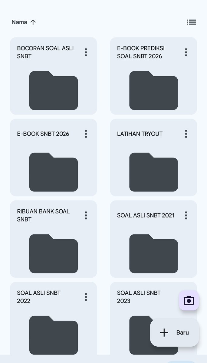 hai pejuang ptn 2026‼️💙, Mimin punya File yang isinya, E-book Soal prediksi snbt 2026, E-book snbt 2026, Latihan Tryout Inten, Pahamify, Edulab, RuangGuru, Go, dan masih banyak lagii, terus mimin juga punya Aplikasi untuk simulasi tryout loh, ada yang mau? dm mimin yaa🤗💙 #PTN