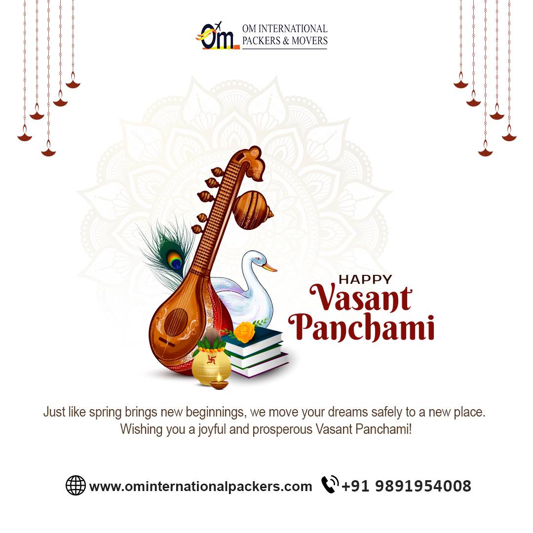 om_packer's tweet image. 🌼🎶 Happy Vasant Panchami!
May this season of new beginnings bring success, wisdom &amp;amp; prosperity ✨📚

We’re here to move your dreams safely 🚚

#VasantPanchami 🌼
#NewBeginnings
#SafeRelocation
#OmInternationalPackers