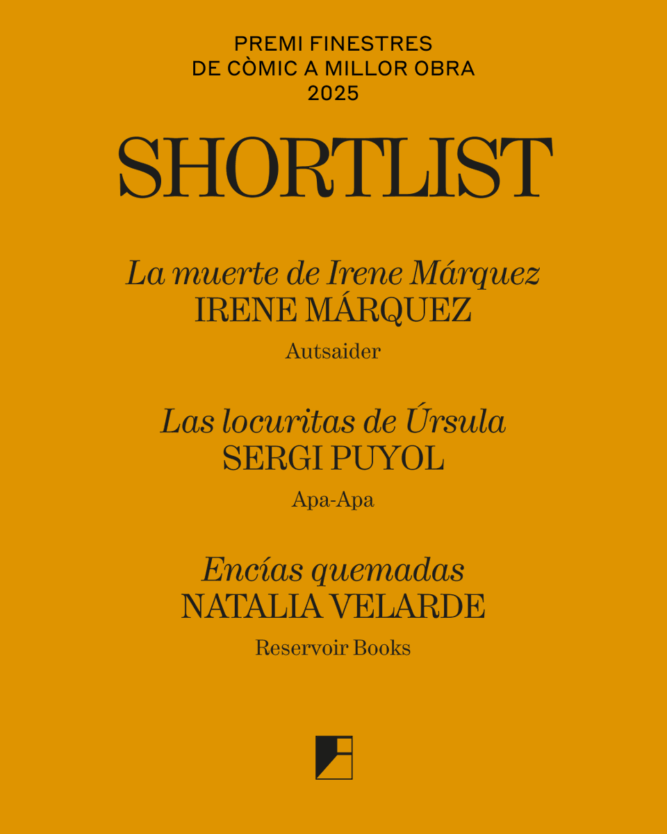 Llegeix el veredicte del Jurat aquí: fundaciofinestres.com/shortlist-prem…