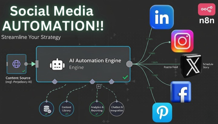 Post once. Publish everywhere 🤖
LinkedIn, Instagram, X, Facebook.AI Agent automates posting &amp; workflows — 24/7.
Scale faster. Work smarter.📩 DM for AI automation#AIAutomation #SocialMediaAutomation #AIForBusiness #n8n