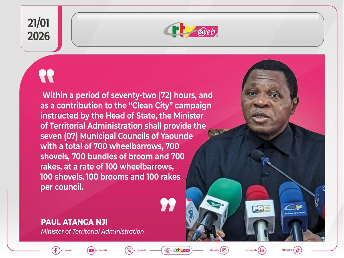 As authorities move to urgently clean up Yaounde, questions are being asked:
Why now? Is it because Cameroon is set to host the Pope and an international economic forum soon?
Why wait until high-profile events approach before enforcing hygiene??
#YaoundeCleanCity #PublicHygiene