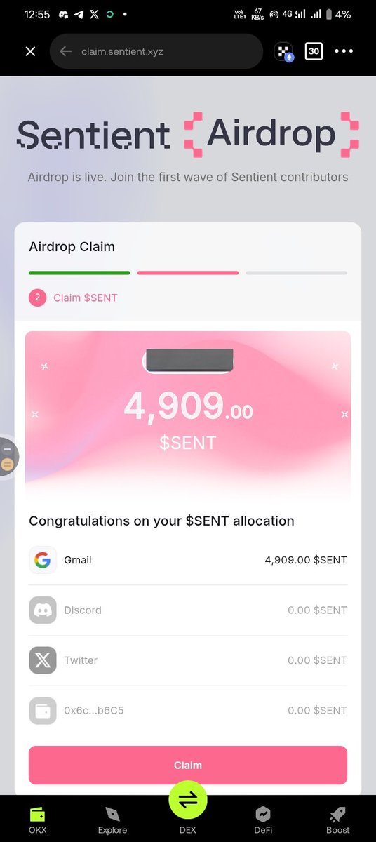 0xDenis__'s tweet photo. Well, I am definitely shocked 😹

Three figs achieved today from Sentient.( I was only eligible via email)

Thank you sentient 🤎

Unto the next... Let's print https://t.co/hV6kO7DGDo