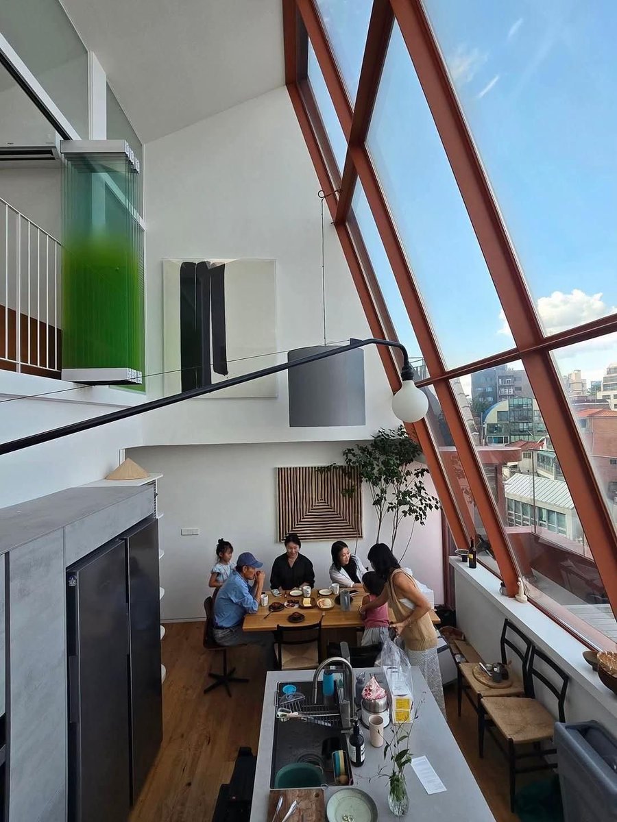 INTERIORPORN1's tweet photo. in love with the design of this loft apartment in South Korea https://t.co/iVE29KY5Ld