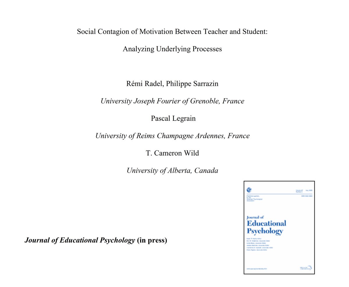 Motivasyon bulaşıcıdır:
İçsel motivasyonu olan bir öğretmenin motivasyonu öğrencilere yayılır.