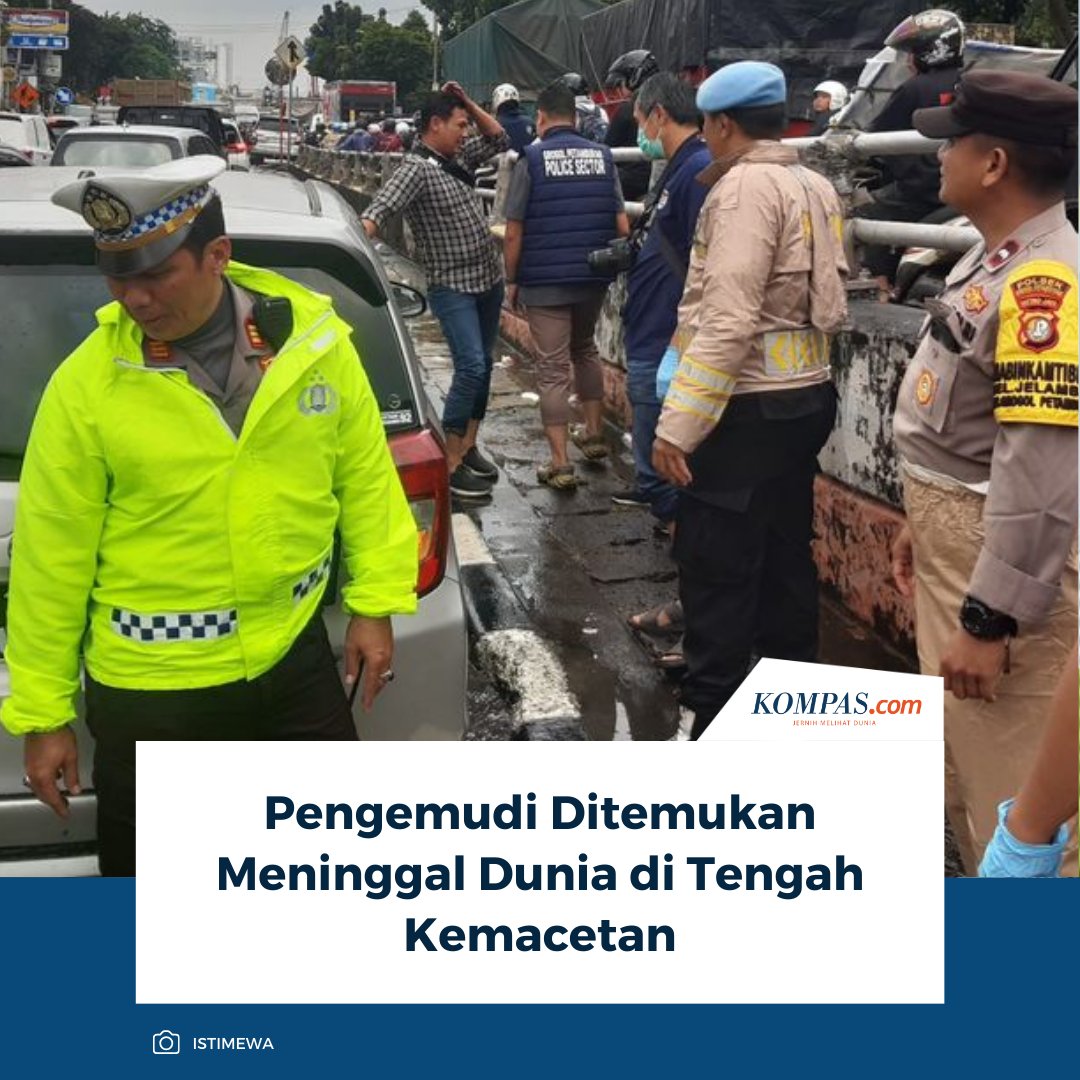 kompascom's tweet image. Seorang pengemudi ditemukan meninggal dunia di dalam mobil saat terjebak kemacetan di tengah padatnya lalu lintas.

Baca Selengkapnya 👇🏻
otomotif.kompas.com/read/2026/01/2… 

~NA #InfoLaluLintas #Macet #BeritaDuka