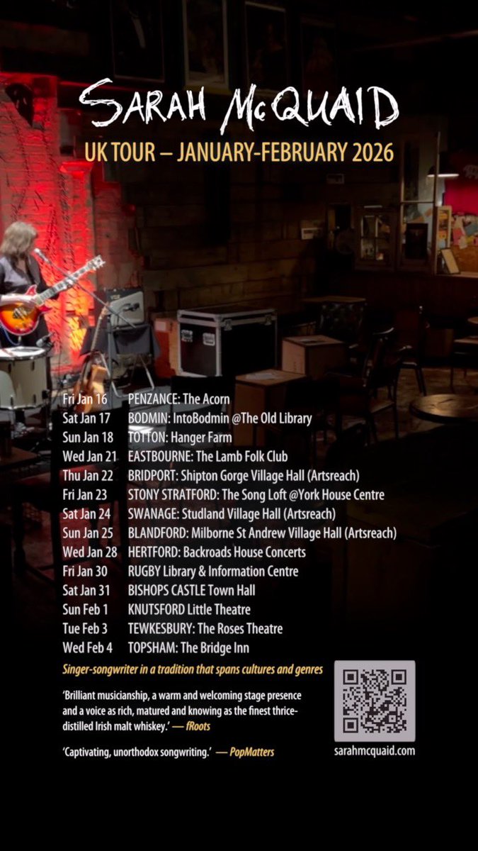 sarahmcquaid's tweet image. -&amp;gt; #MiltonKeynes TOMORROW (Fri), 2 more #ArtsreachDorset shows at #Studland #VillageHall near #Swanage Sat &amp;amp; ##VillageHall (between #Blandford &amp;amp; #Dorchester) #Dorset Sun, #BackroadsHertford #Hertford Weds, &amp;amp; #tour continues through 4 Feb, with Germany/Benelux/Denmark #tour to -&amp;gt;