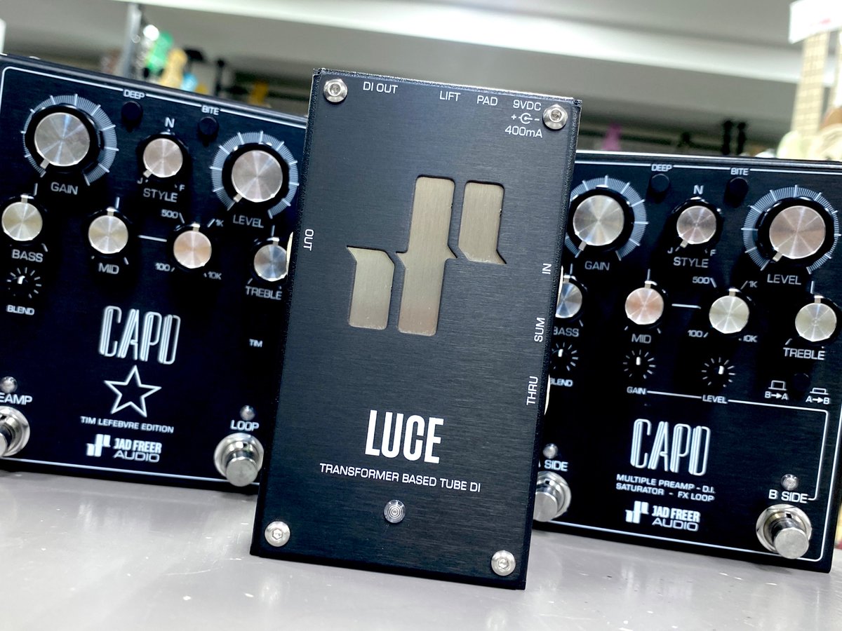 CAPO BASS PREAMPが人気のJad Freer Audioから真空管DIが発売✨ 店頭で