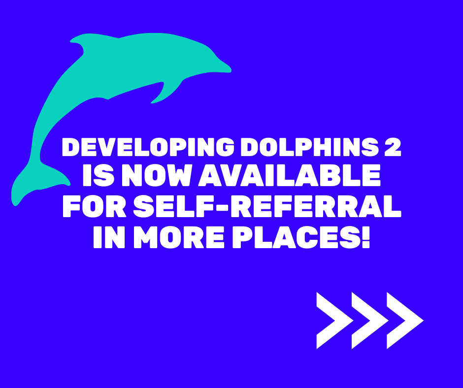 beatED's tweet photo. Did you know our Developing Dolphins 2 online programme, for those supporting someone with an eating disorder, is now available for self-referral in more places!

Find out more and self-refer today: https://t.co/JBDGYGAt2v https://t.co/WroATk8rop