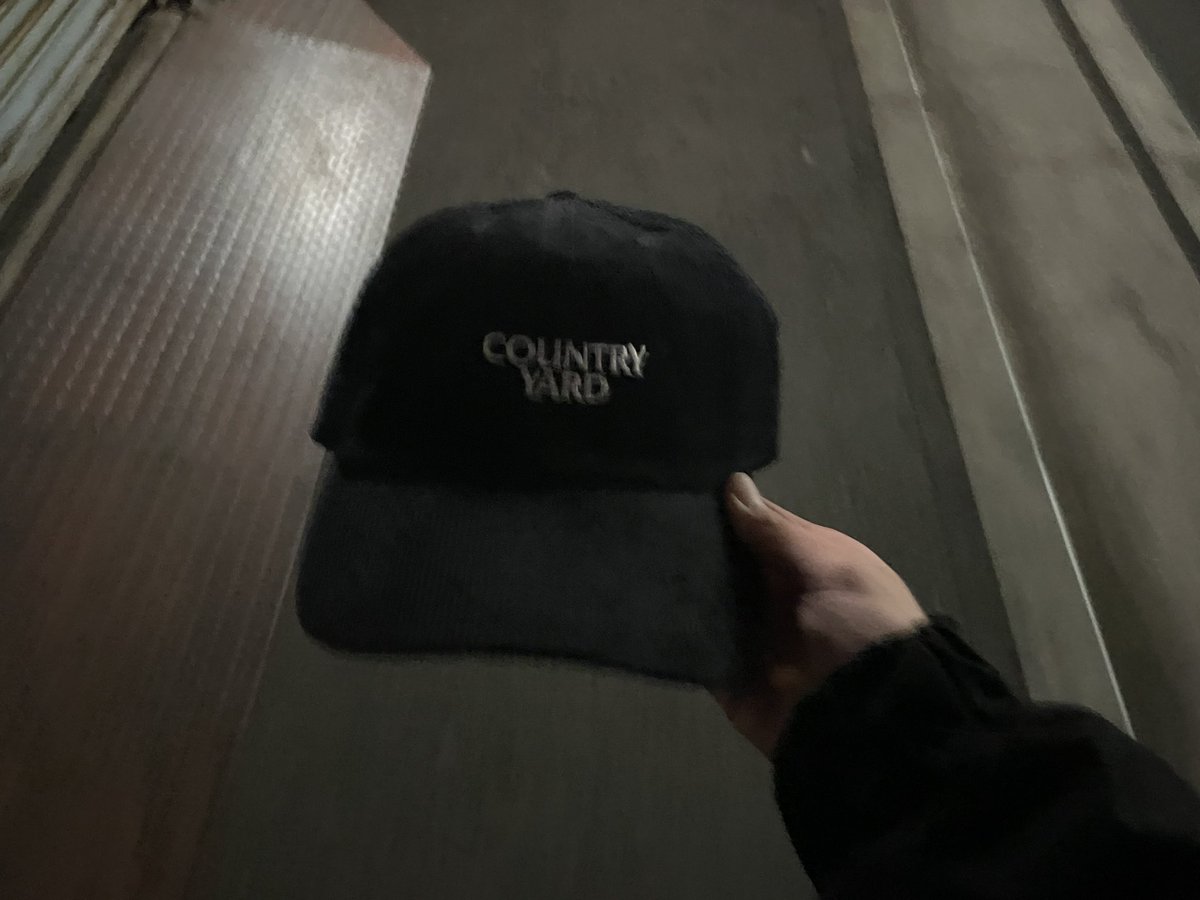 KUZIRA 帽子　黒 KUZIRA横浜ガチで最高すぎたしCOUNTRY YARDも初見だけど良すぎて