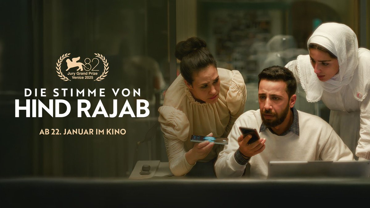 Tarek_Bae's tweet photo. Diese Kinos in Deutschland zeigen den packenden Film "Die Stimme von Hind Rajab": https://t.co/qOAVugDCCH https://t.co/8axrZNfE1z