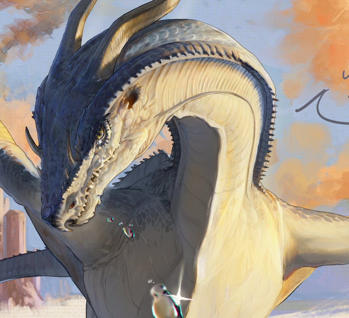 owwmyhands's tweet photo. Dragon I drew for practice. She sad.

#dragon #fantasyart #wyvern #용가리 #그림 https://t.co/C7IjNJQzuO