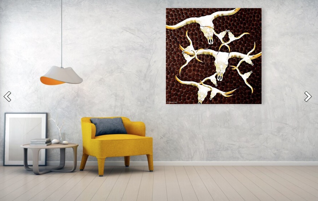 Terracegallery's tweet image. Cattle Call: fineartamerica.com/featured/longh… #cattle #cow #cows #bulls #countryhumans #countrywestern #western #rustic #farmhouse #farming #SharonCummingsArt #buyintoart #longhorns #longhorn