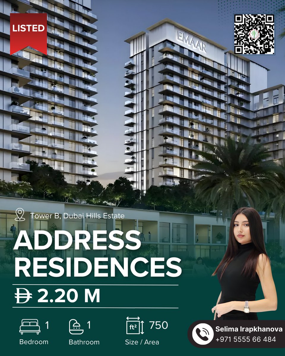 TamaniProp's tweet photo. ✨ Just Listed: Address Residences, Dubai Hills Estate 

A serene blend of luxury, comfort, and modern living.

💰 AED 2.20M 
🛏️ 1-Bedroom Apartment 
📐 750 sq.ft.

📍 Minutes from GEMS Intl. School (5 min), The Duck Hook (3 min), and DXB Airport (20 min).

#AddressResidences https://t.co/ILF44LKMB5