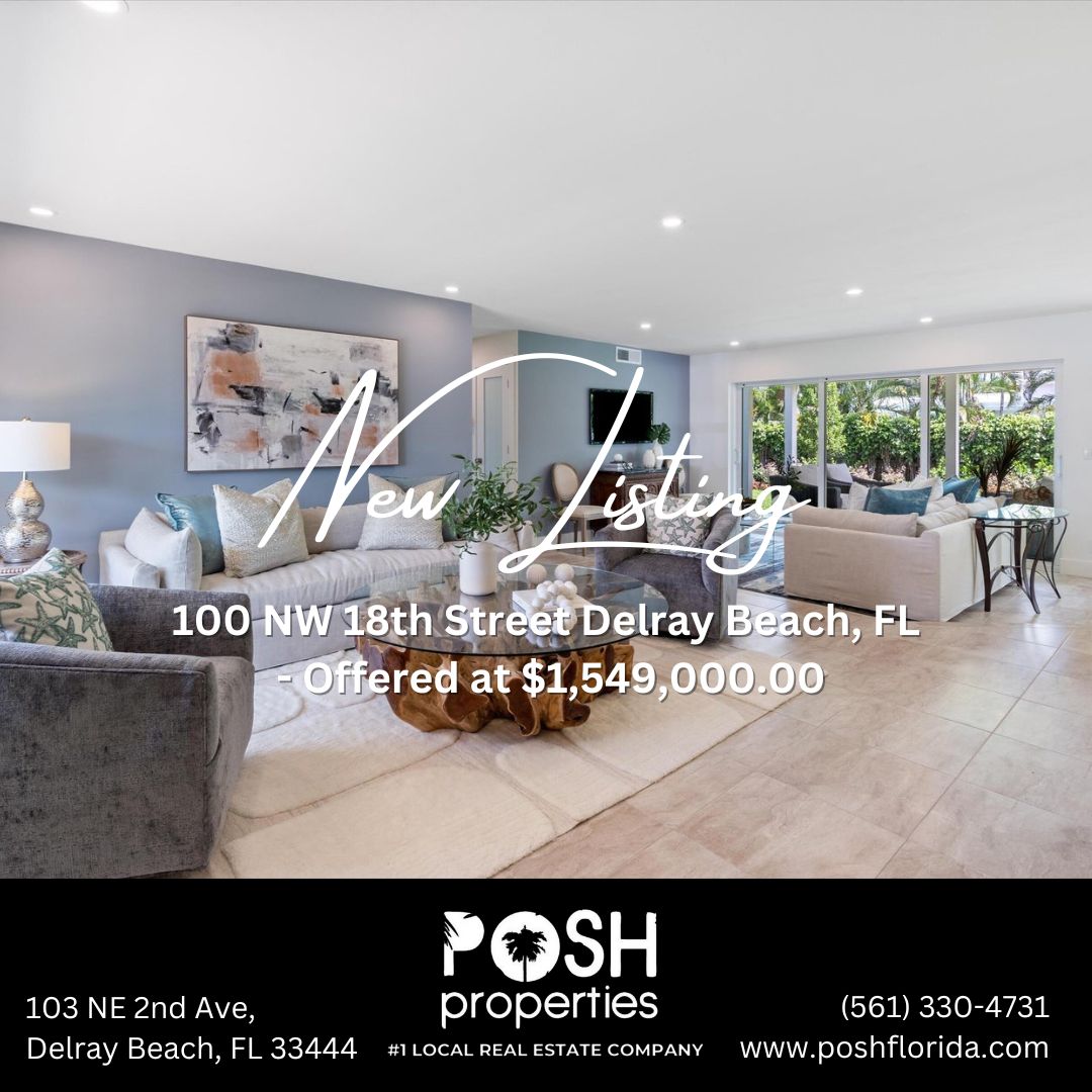 WSGroupPEP's tweet photo. New listings are hitting the market, and Posh Properties is ready to guide you home. As Delray Beach’s trusted boutique real estate firm, we pair deep local knowledge with personalized service you won’t find anywhere else. If you’re looking to buy or sell, our team is the expert advantage you want on your side.

To see more information go to:
https://t.co/rY7BJ1pTo6

#PoshProperties #NewListings #BoutiqueRealEstate #DelrayBeachHomes #SouthFloridaRealEstate #LocalExperts #BuyWithPosh #SellWithPosh #LuxuryLiving #VillageByTheSea #RealEstatePros