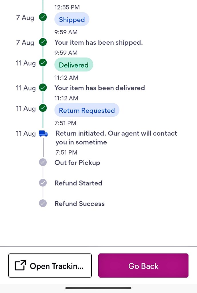 userdead94's tweet photo. @meesho_support @nuteralthinking I'm still waiting for there pickup from 6 month but sti not getting any solution this is @Meesho_Official 🥳 https://t.co/GWuwqPPQyi