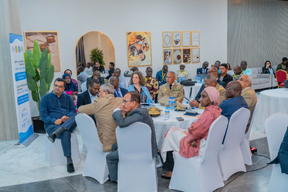 PBFMauritanie's tweet photo. ✅️ Clôture à Nouakchott, ce 21 janv de l’atelier régional du projet Eau, Résilience Climatique &amp; Consolidation de la Paix
🇲🇷 🇲🇱 🇸🇳 valident un cadre commun pour améliorer l’accès à l'eau renforcer la résilience &amp; prévenir les conflits

@UNPeacebuilding @UNICEF  @ONUmigration 🇺🇳 https://t.co/hboeF0wi9T