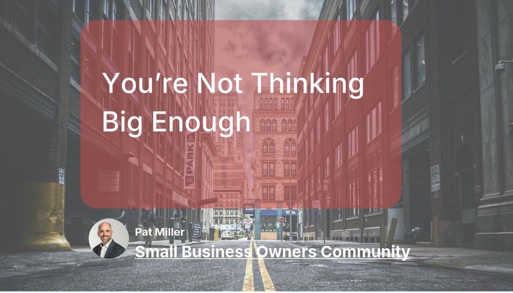 LoriBallen_'s tweet photo. Thinking small won’t help you break new ground or serve the world in a transformative way.

Read more 👉 https://t.co/Ubv8A0AHS9

#Entrepreneur #SmallBusinessBlog #sboc https://t.co/md7T9Lo5Ie