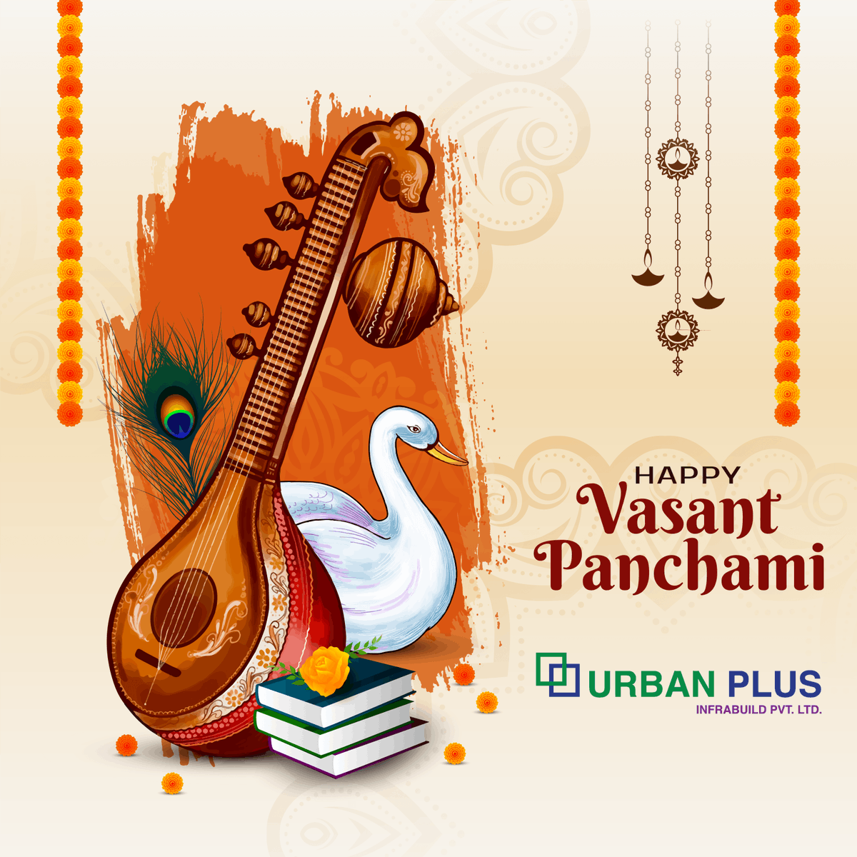UrbanPlus's tweet image. On this auspicious occasion, may Goddess Saraswati bestow wisdom, creativity, and clarity upon you.
Wishing you a season filled with knowledge, positivity, and light.
Happy Vasant Panchami. 🌼✨

#VasantPanchami #SeasonOfSpring #NewBeginnings #UrbanPlus