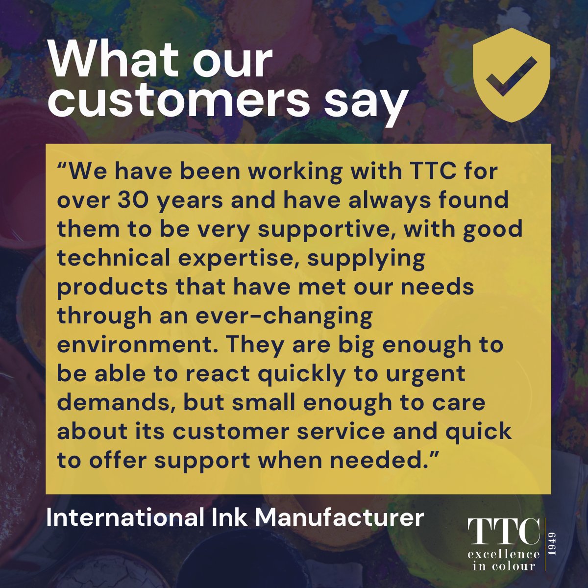 TTC Ltd - Excellence in Colour tweet media