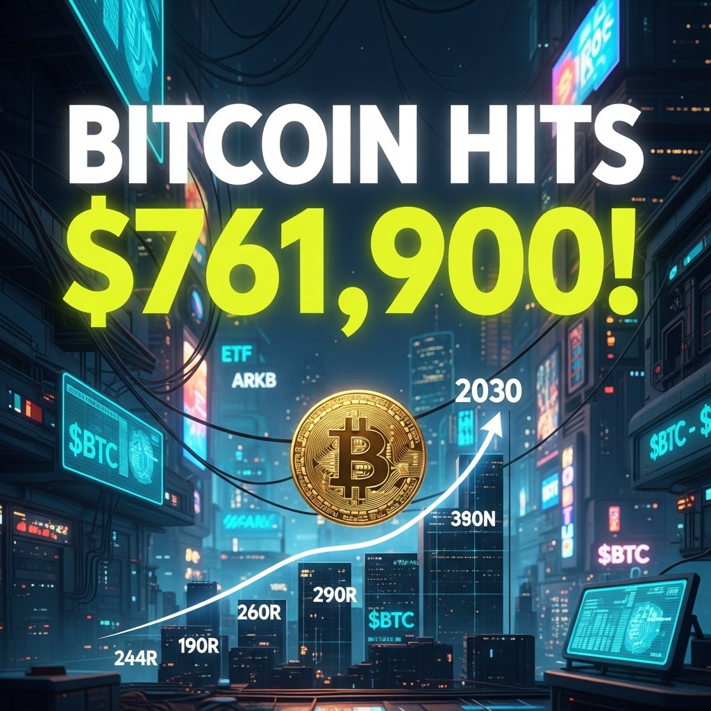 🚀 Ark Invest just put a $761,900 $BTC target on 2030 📈 Thesis:  institutional adoption + spot Bitcoin ETF inflows keep compounding 🏦 If  ETFs are the bid, supply is the story. @ARKInvest