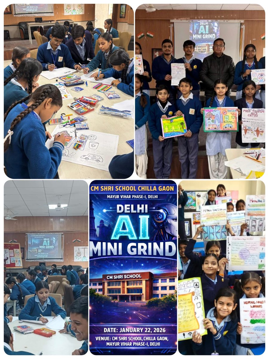 C M Shri School Chilla Gaon Mayur Vihar Exnt tweet media