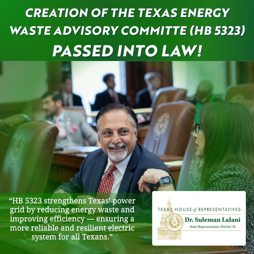 Rep. Suleman Lalani, M.D. tweet media