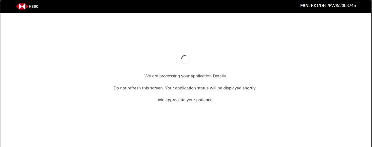 How long do I need to sit at stare at this screen? <a href="/HSBC_IN/">HSBC India</a> already well beyond an hour now.